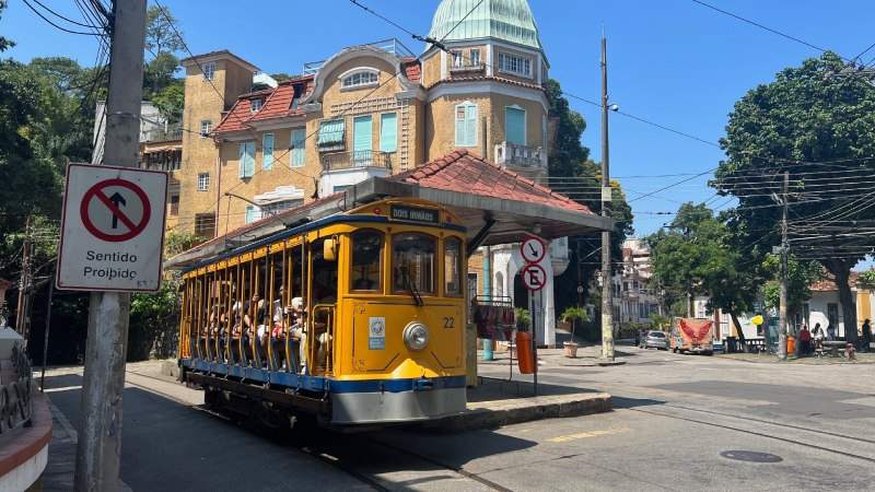 Legendarische gele tram naar Corcovado berg