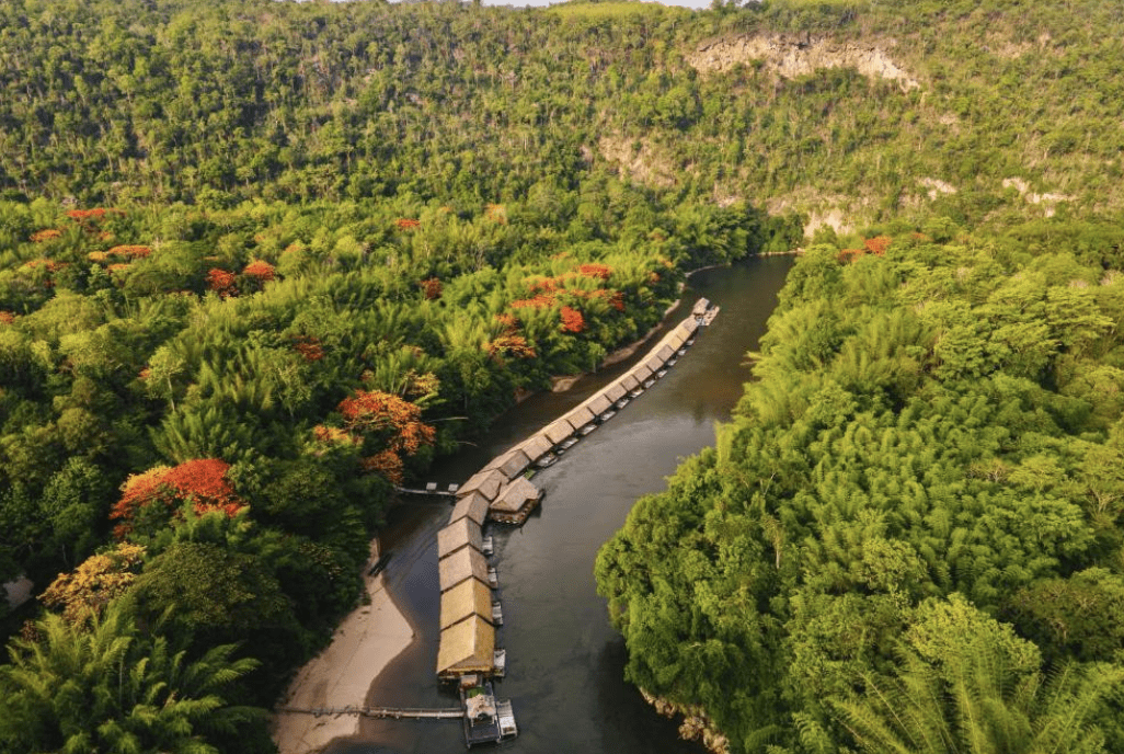 River kwai floating raft bungalow